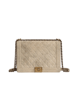 LARGE BOY BAG DISTRESSED SUEDE