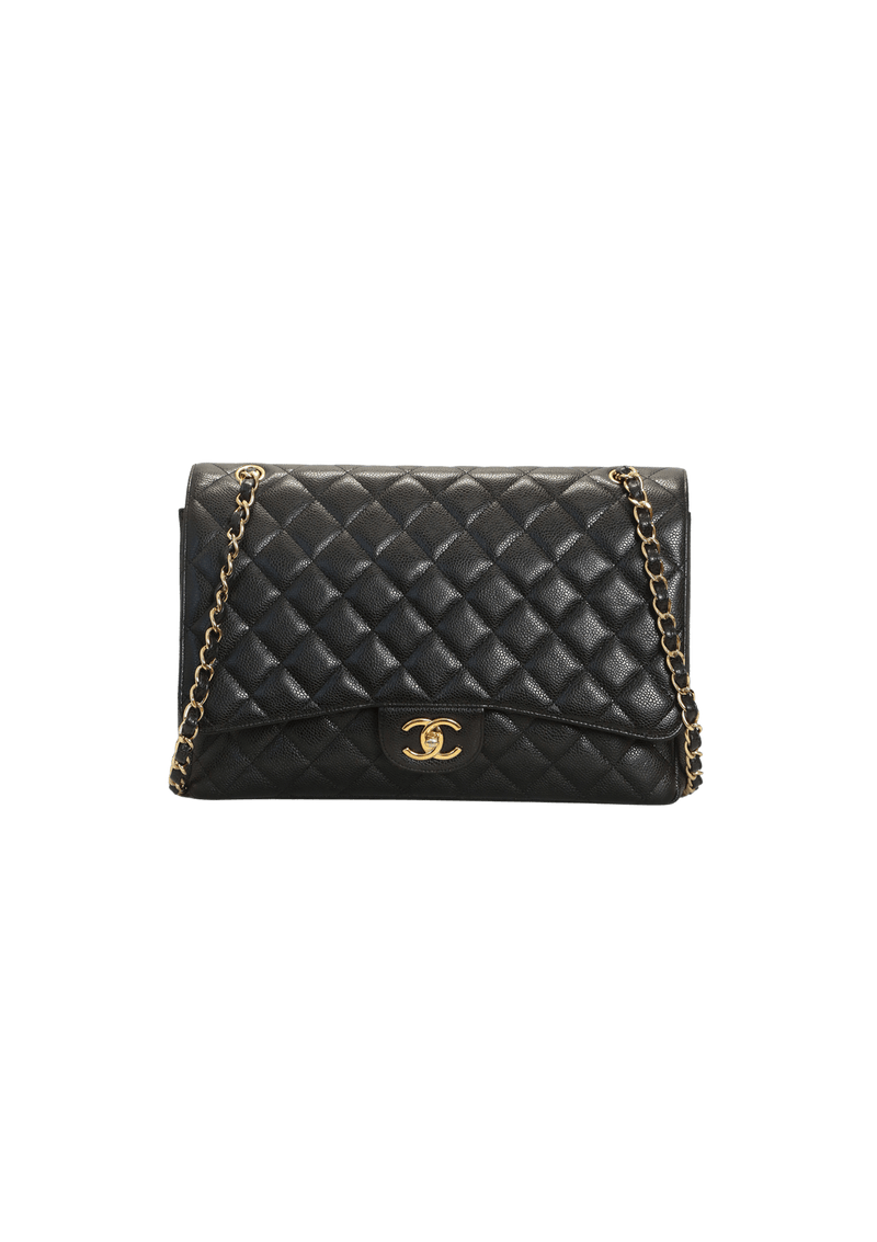 MAXI CLASSIC DOUBLE FLAP CAVIAR