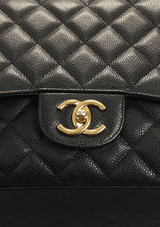 MAXI CLASSIC DOUBLE FLAP CAVIAR