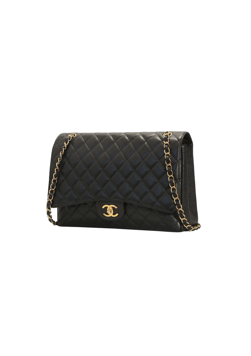 MAXI CLASSIC DOUBLE FLAP CAVIAR