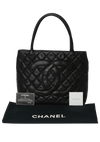 MEDALLION QUILTED CAVIAR TOTE