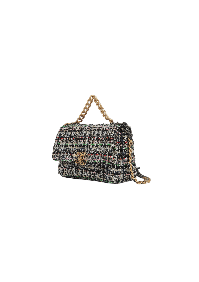 MEDIUM 19 FLAP BAG TWEED