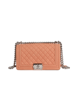 MEDIUM BOY BAG SUEDE CAVIAR