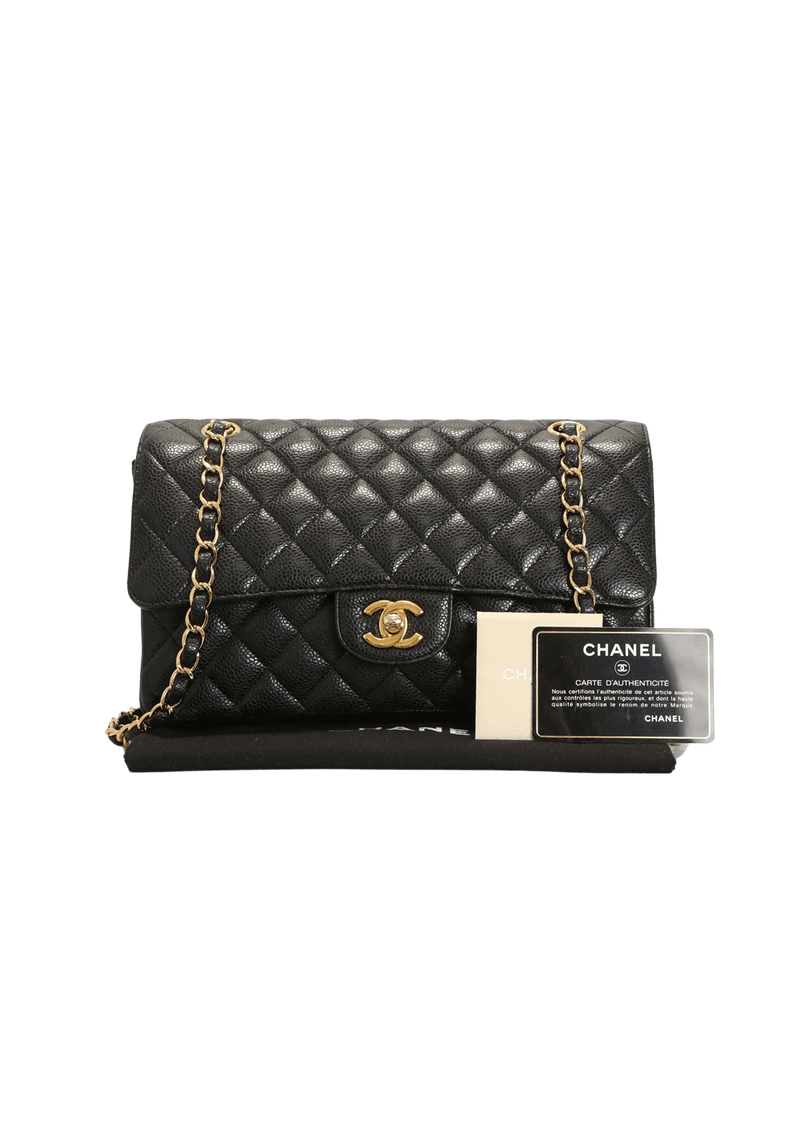 MEDIUM CLASSIC DOUBLE FLAP BAG CAVIAR