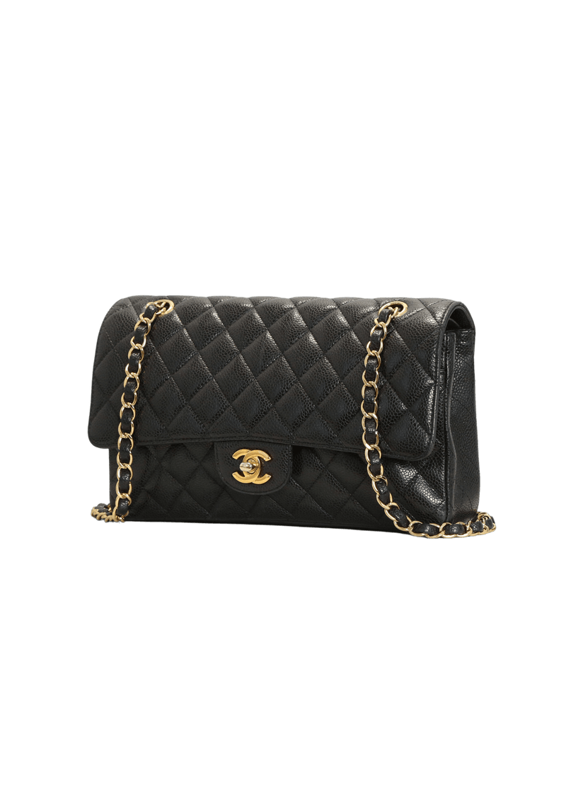 MEDIUM CLASSIC DOUBLE FLAP BAG CAVIAR