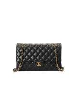 MEDIUM CLASSIC DOUBLE FLAP LAMBSKIN