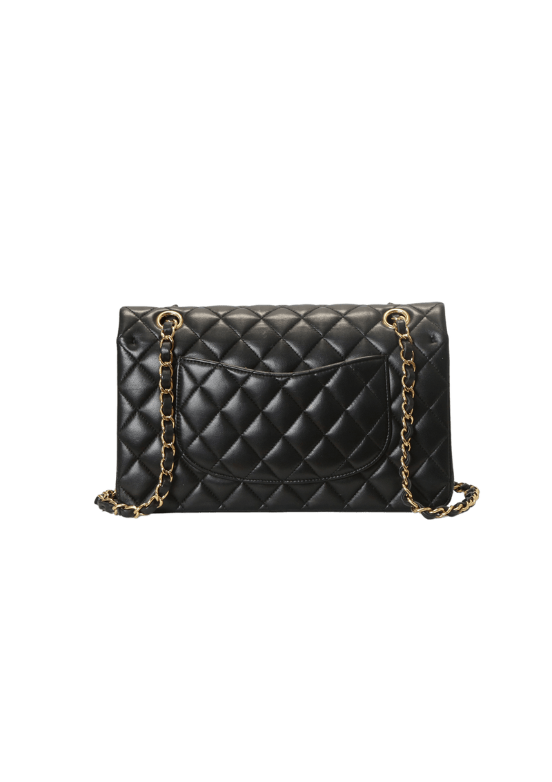 MEDIUM CLASSIC DOUBLE FLAP LAMBSKIN