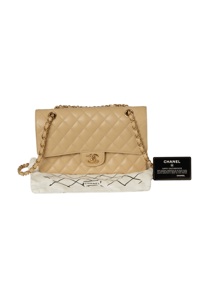 MEDIUM CLASSIC DOUBLE FLAP CAVIAR