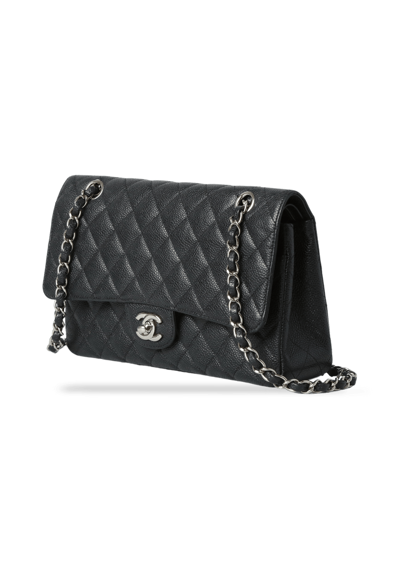 MEDIUM CLASSIC DOUBLE FLAP CAVIAR