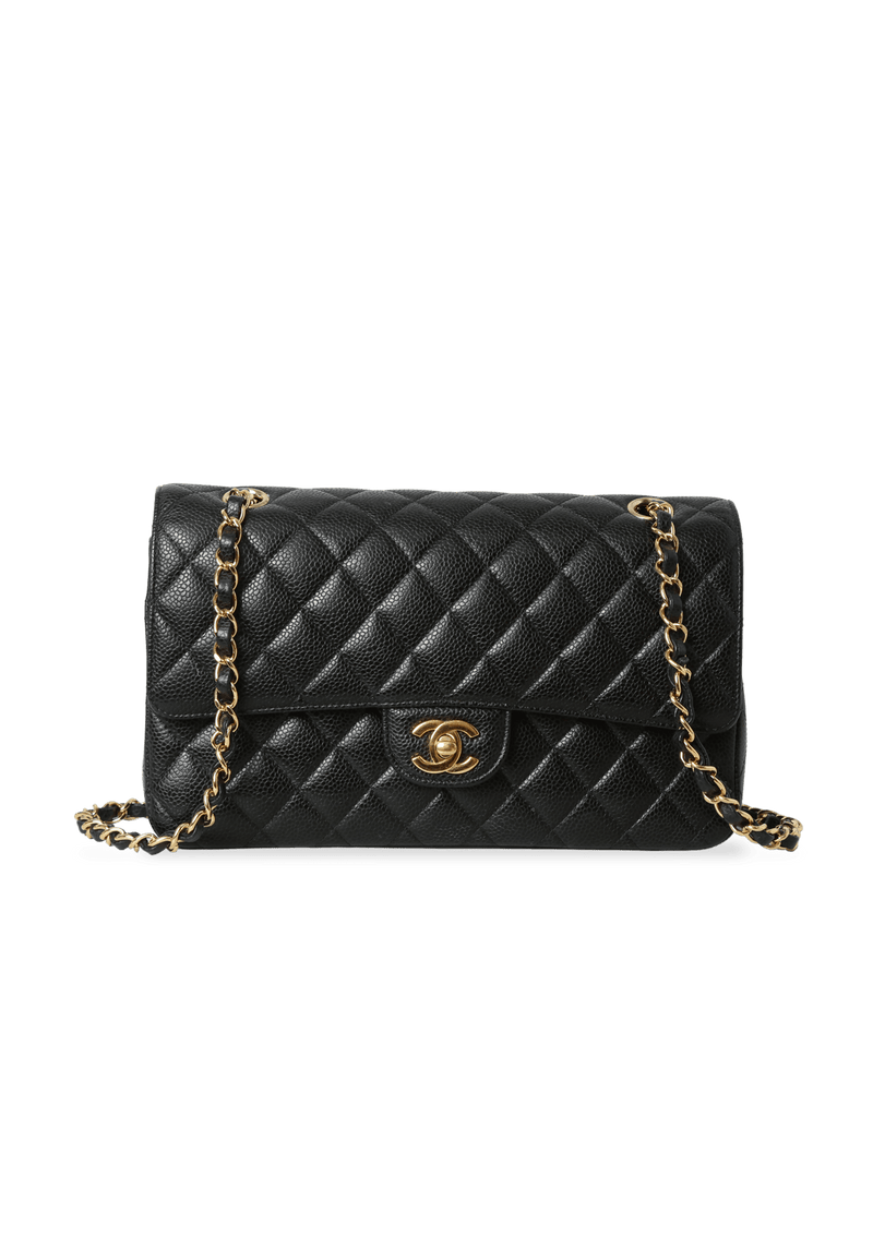 MEDIUM CLASSIC DOUBLE FLAP CAVIAR