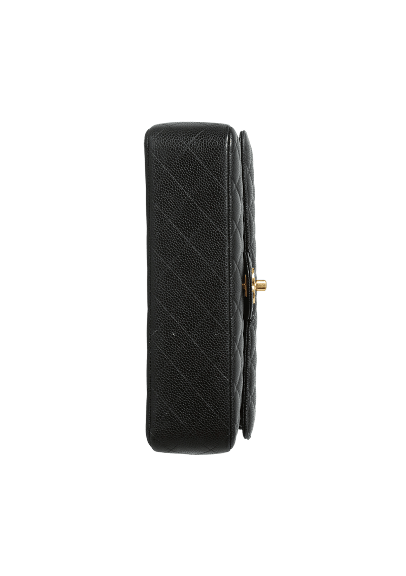 MEDIUM CLASSIC DOUBLE FLAP CAVIAR