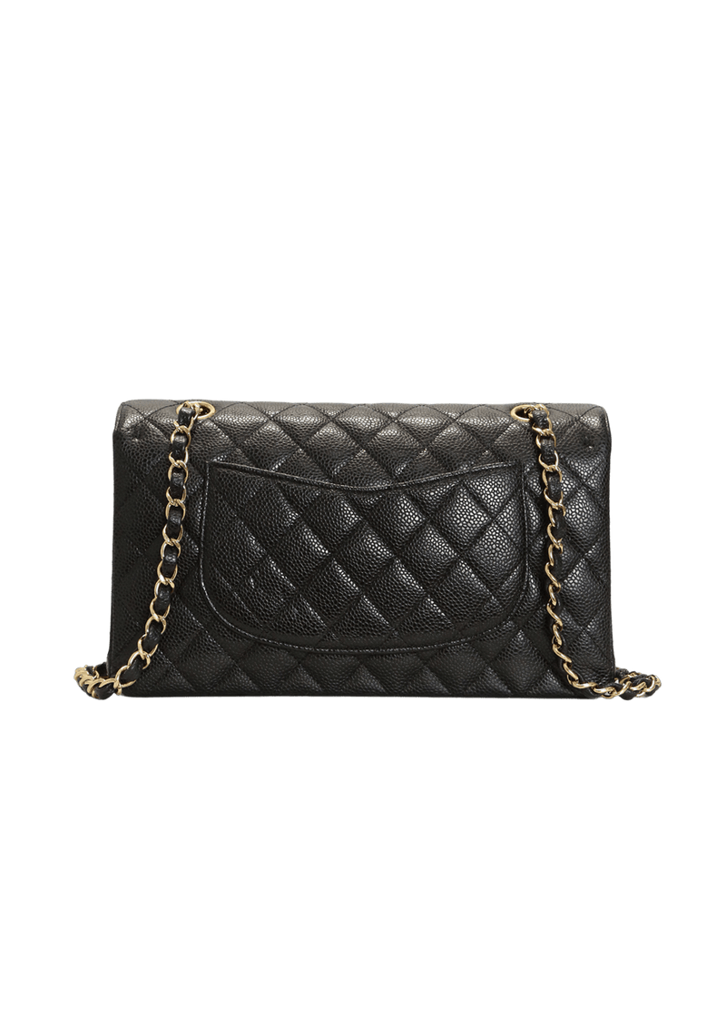 MEDIUM CLASSIC DOUBLE FLAP CAVIAR