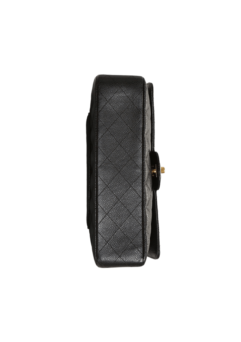 MEDIUM CLASSIC DOUBLE FLAP CAVIAR