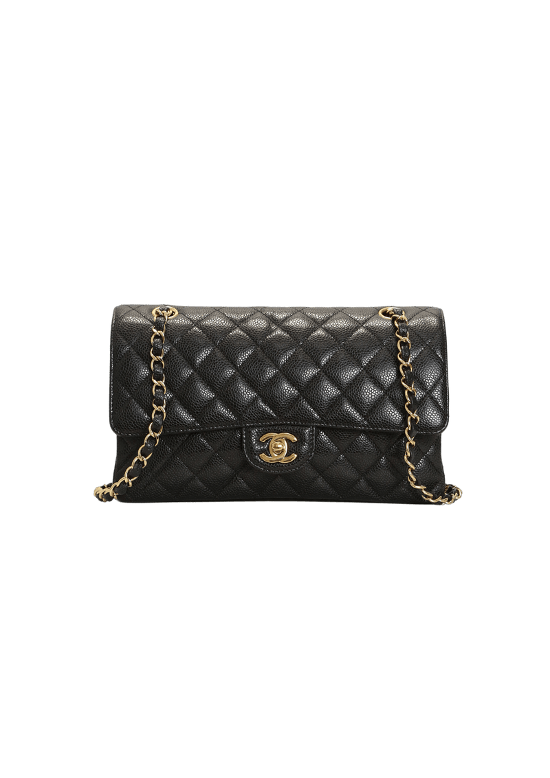 MEDIUM CLASSIC DOUBLE FLAP CAVIAR