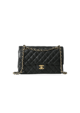 MEDIUM CLASSIC DOUBLE FLAP LAMBSKIN