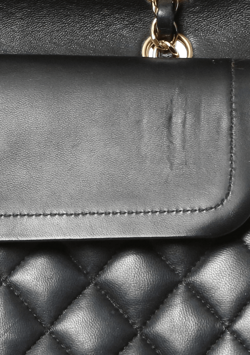 MEDIUM CLASSIC DOUBLE FLAP LAMBSKIN