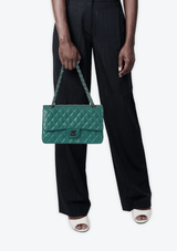 Bolsa Chanel Original Mini Classic Flap Lambskin Verde Feminina