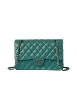 Bolsa Chanel Original Mini Classic Flap Lambskin Verde Feminina