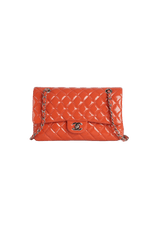 MEDIUM CLASSIC DOUBLE FLAP PATENT CALFSKIN