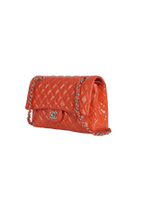 MEDIUM CLASSIC DOUBLE FLAP PATENT CALFSKIN