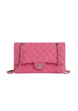 MEDIUM CLASSIC DOUBLE FLAP SUEDE CAVIAR