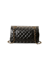 MEDIUM DOUBLE FLAP LAMBSKIN