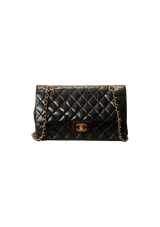 MEDIUM DOUBLE FLAP LAMBSKIN