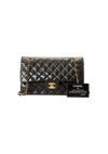 MEDIUM DOUBLE FLAP LAMBSKIN