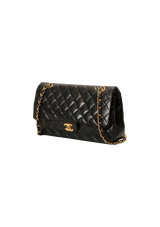 MEDIUM DOUBLE FLAP LAMBSKIN