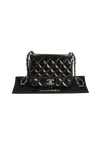 MINI SQUARE CLASSIC SINGLE FLAP PATENT LEATHER