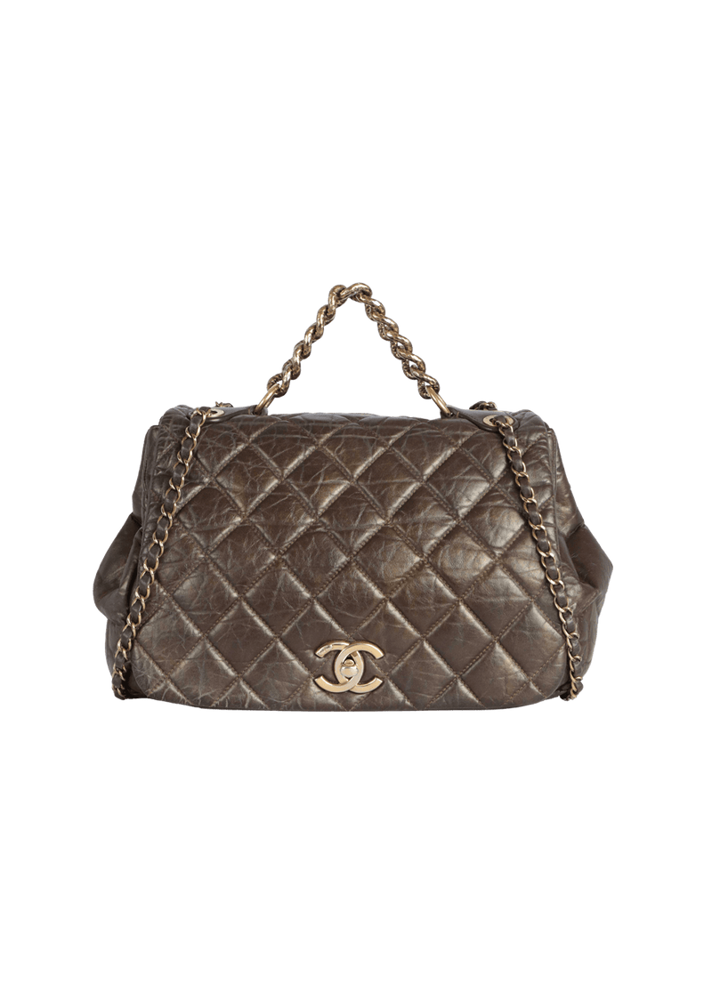 PARIS-BOMBAY MEDIUM PONDICHERRY FLAP BAG