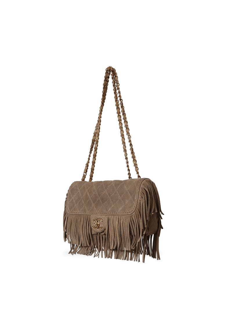 PARIS DALLAS FRINGE FLAP BAG