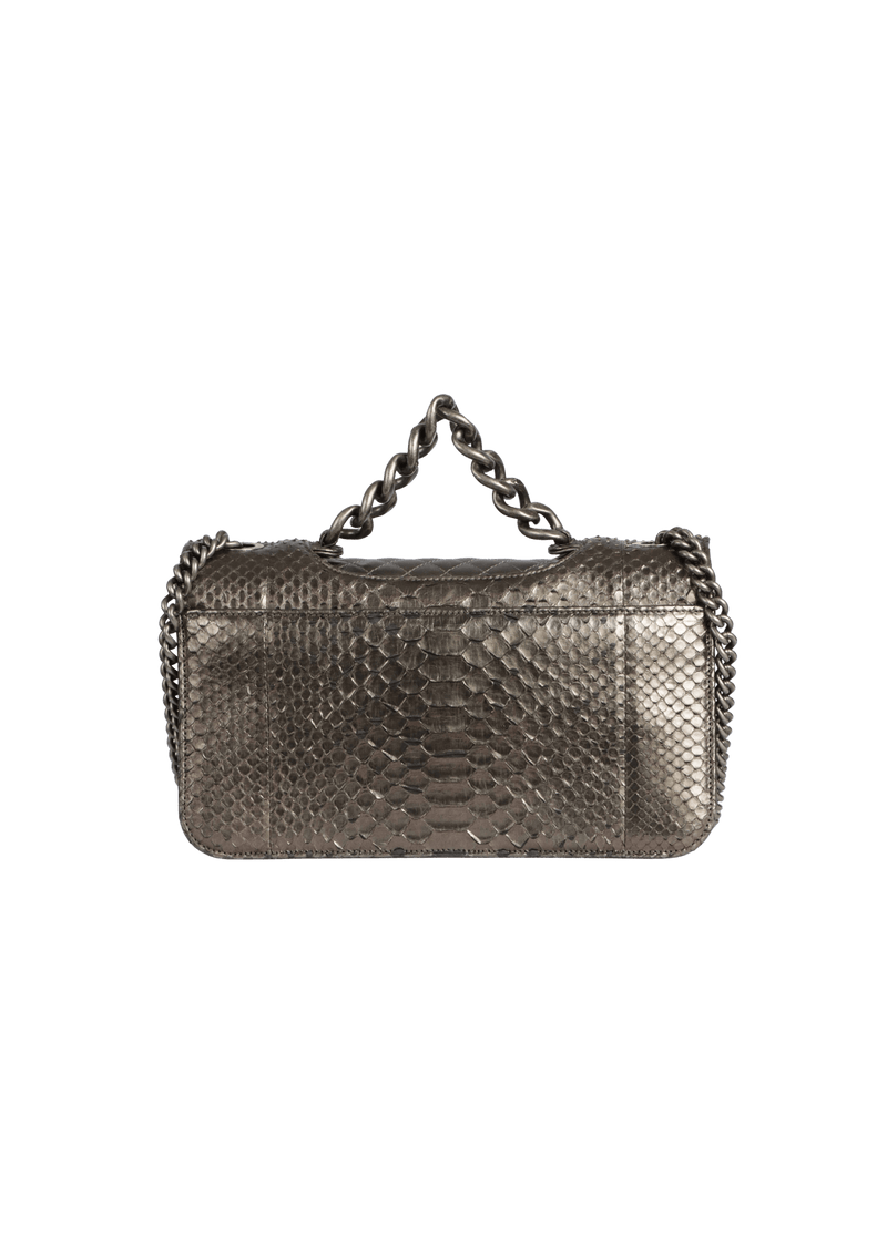 PERFECT EDGE FLAP BAG PYTHON