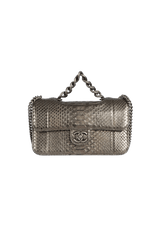 PERFECT EDGE FLAP BAG PYTHON