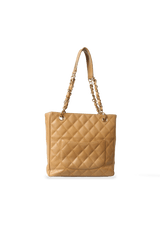 PETITE SHOPPING TOTE CAVIAR