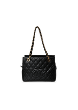 PETITE TIMELESS SHOPPING TOTE CAVIAR