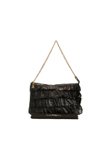 RUFFLE EVENING BAG