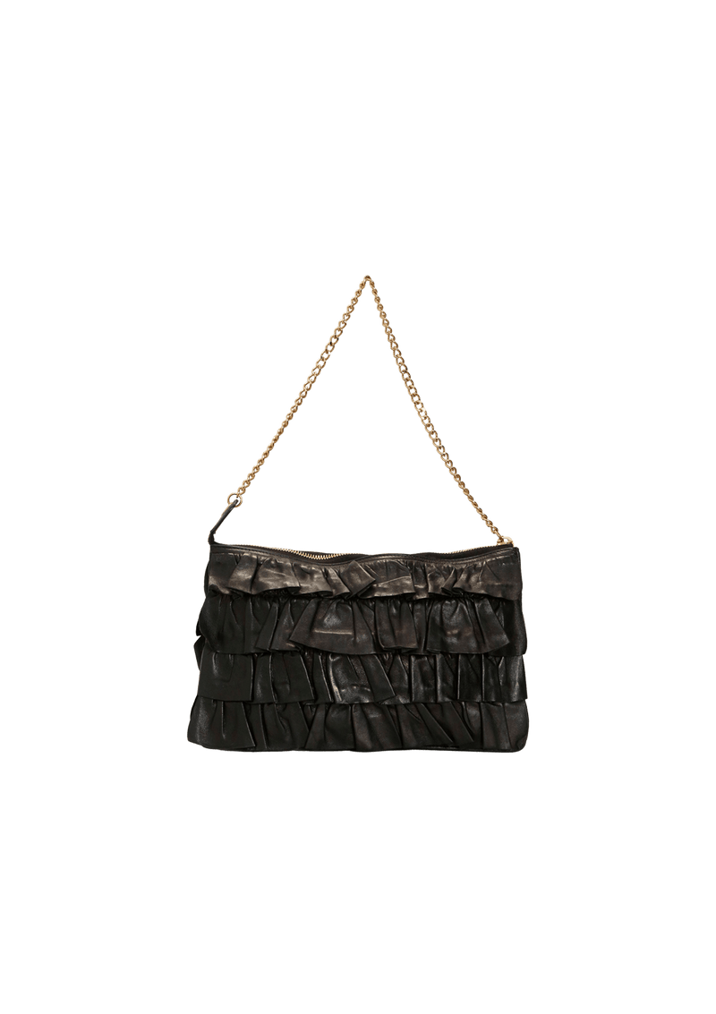 RUFFLE EVENING BAG