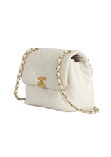 SHINY CAVIAR MINI FLAP BAG