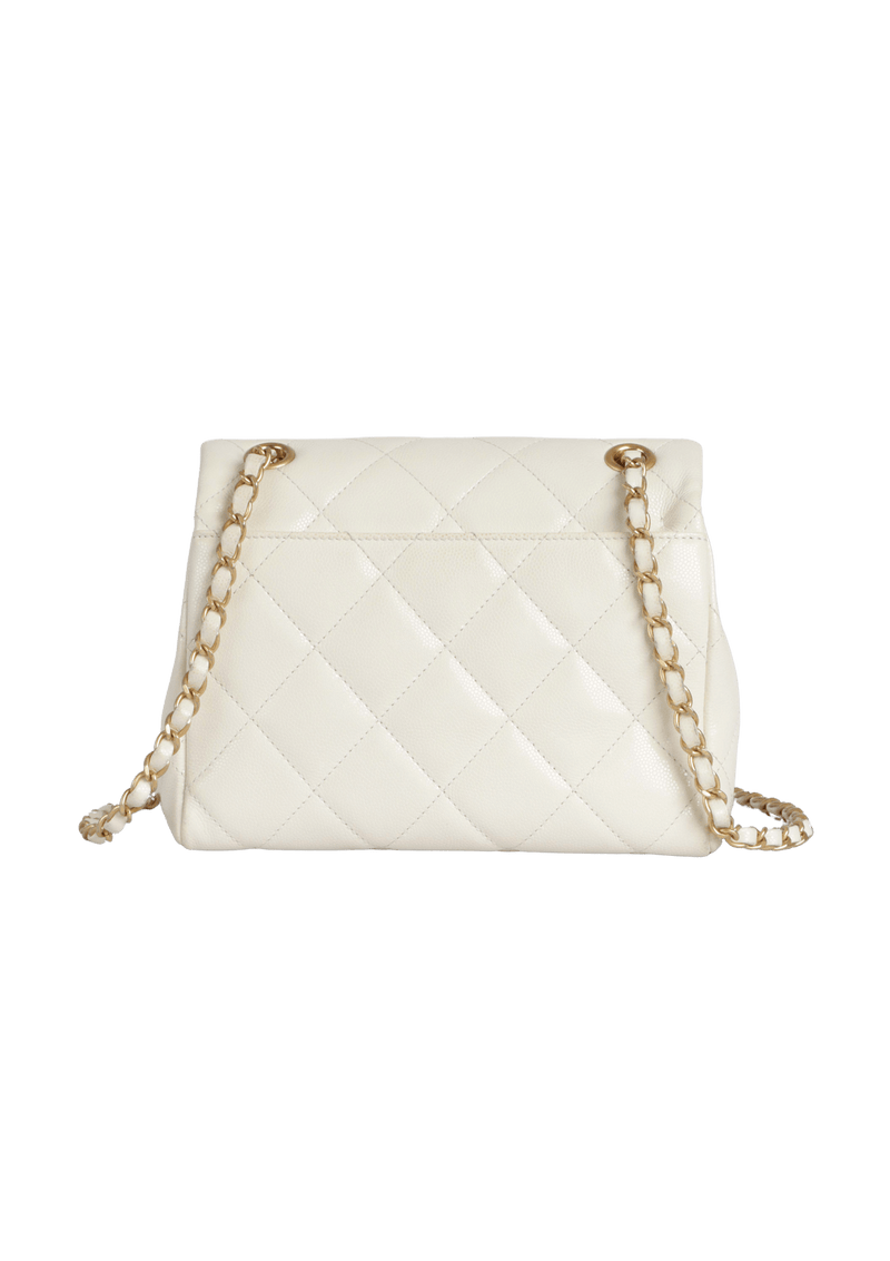 SHINY CAVIAR MINI FLAP BAG