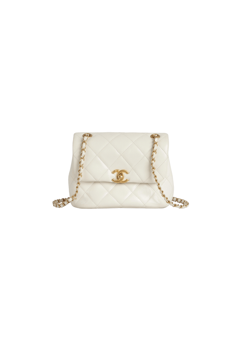 SHINY CAVIAR MINI FLAP BAG