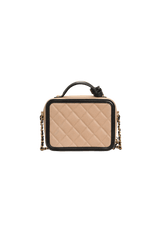 SMALL CC FILIGREE VANITY CASE CAVIAR