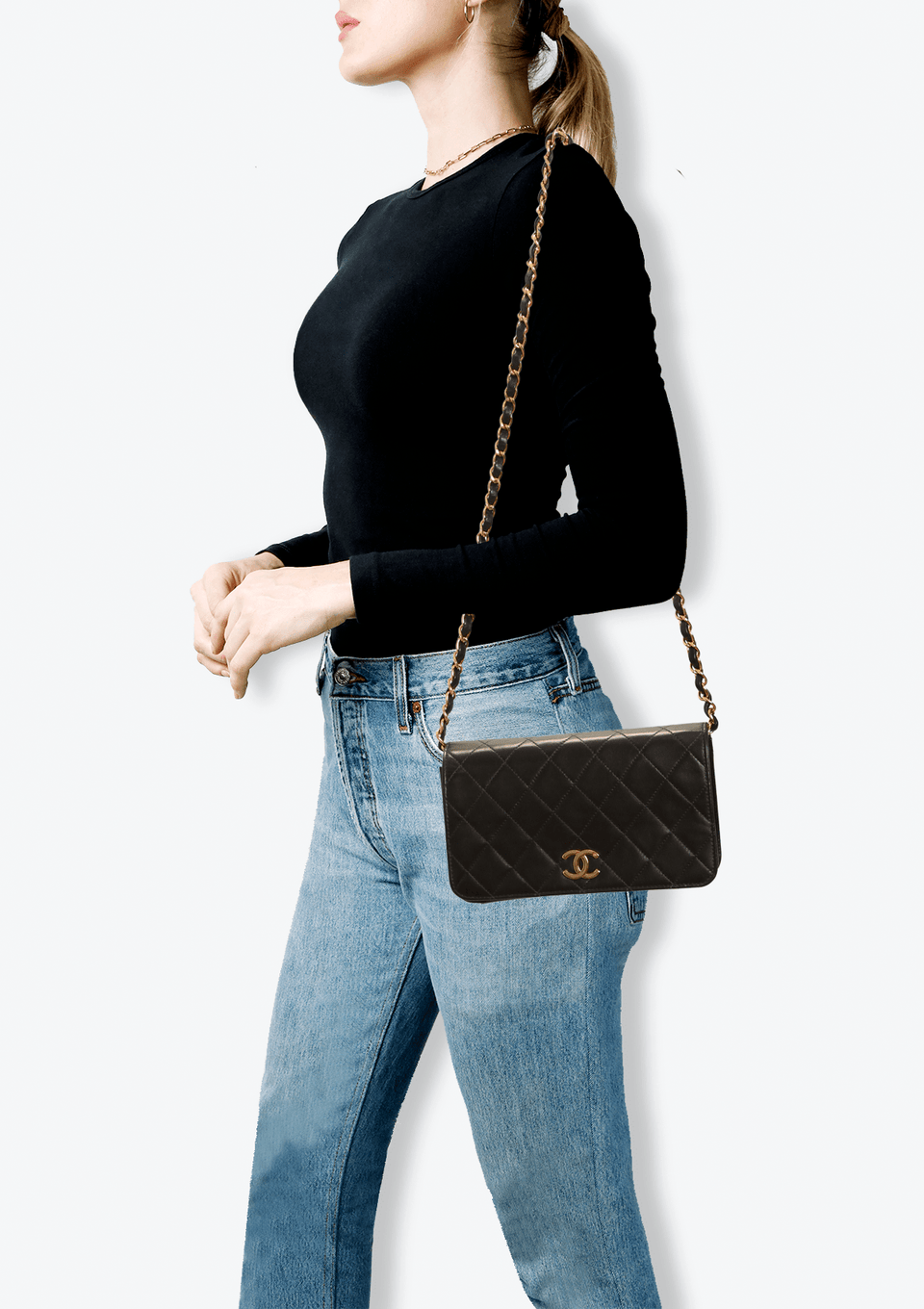 SMALL VINTAGE FULL FLAP BAG LAMBSKIN