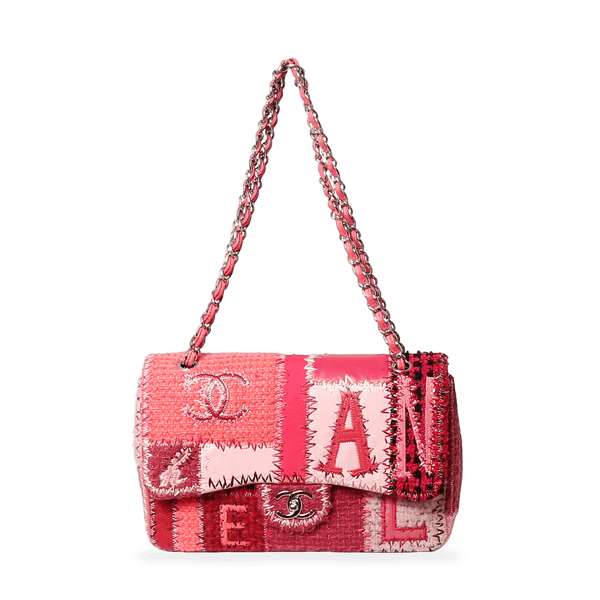 Chanel pink deals patchwork bag