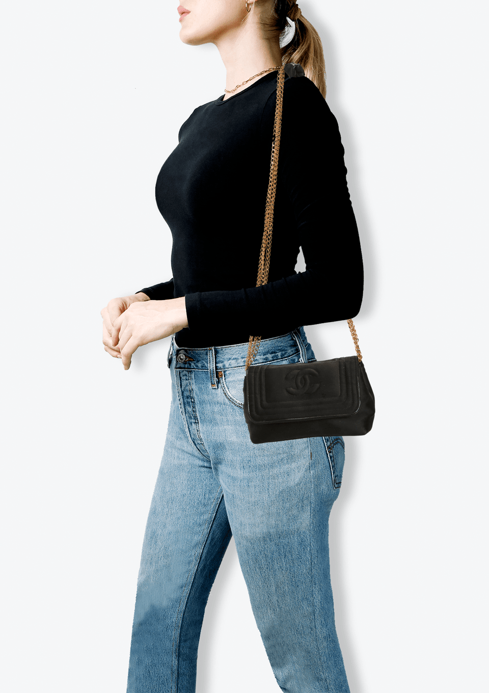 VINTAGE CC CHAIN FLAP BAG
