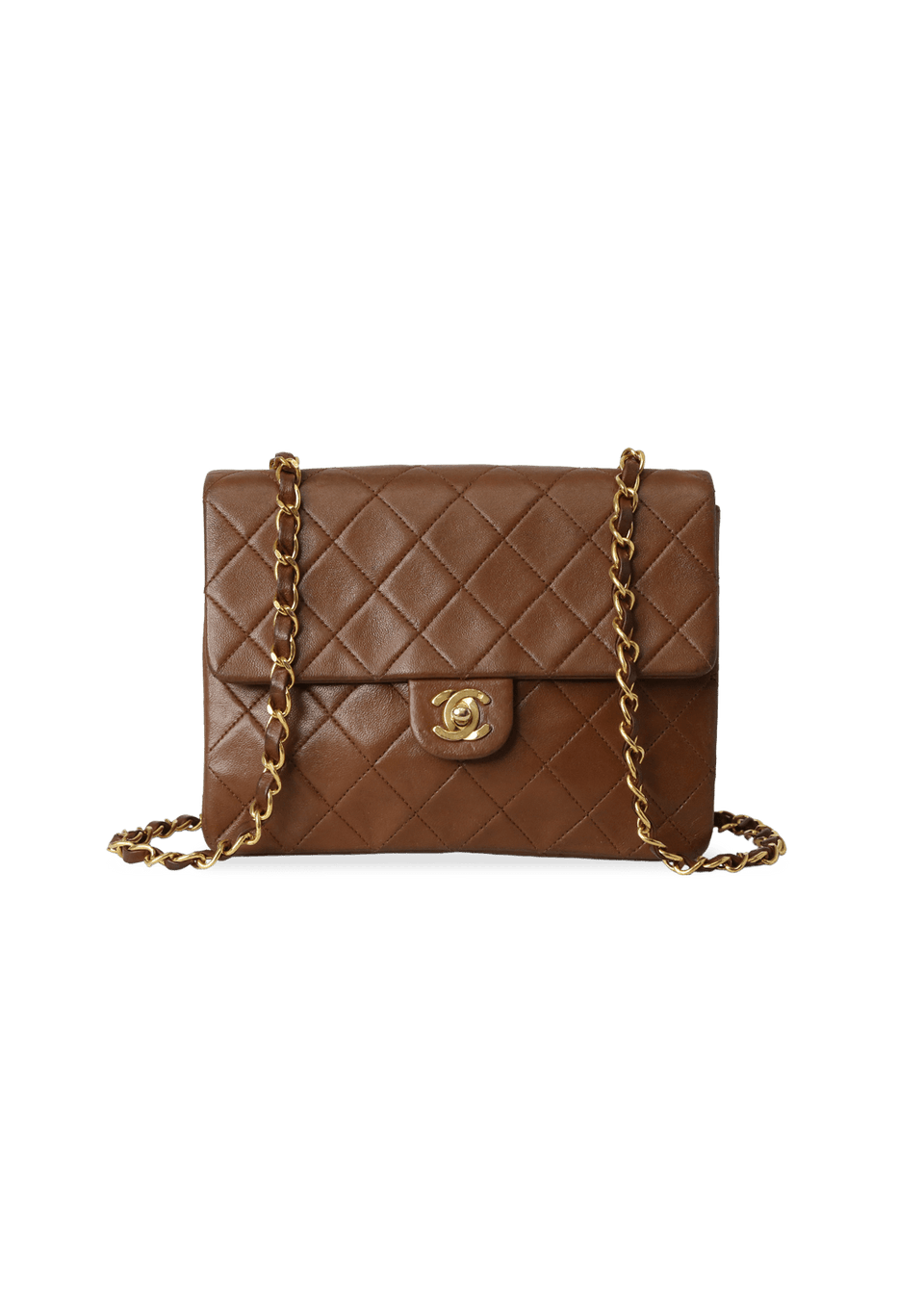 VINTAGE MEDIUM SQUARE FLAP BAG