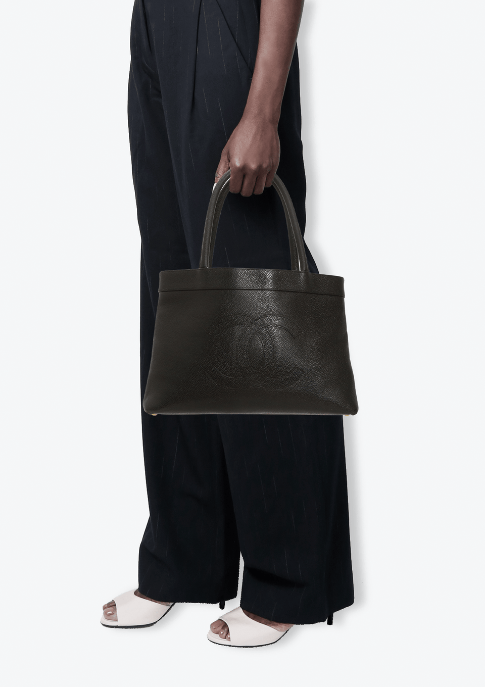 VINTAGE OPEN TOTE CAVIAR