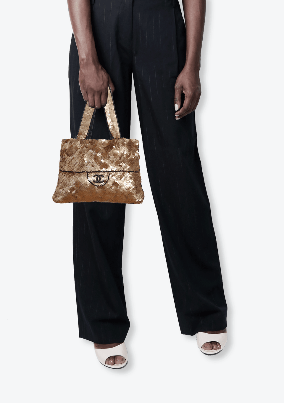 VINTAGE SEQUIN MINI TROMPE L'OEIL TOTE