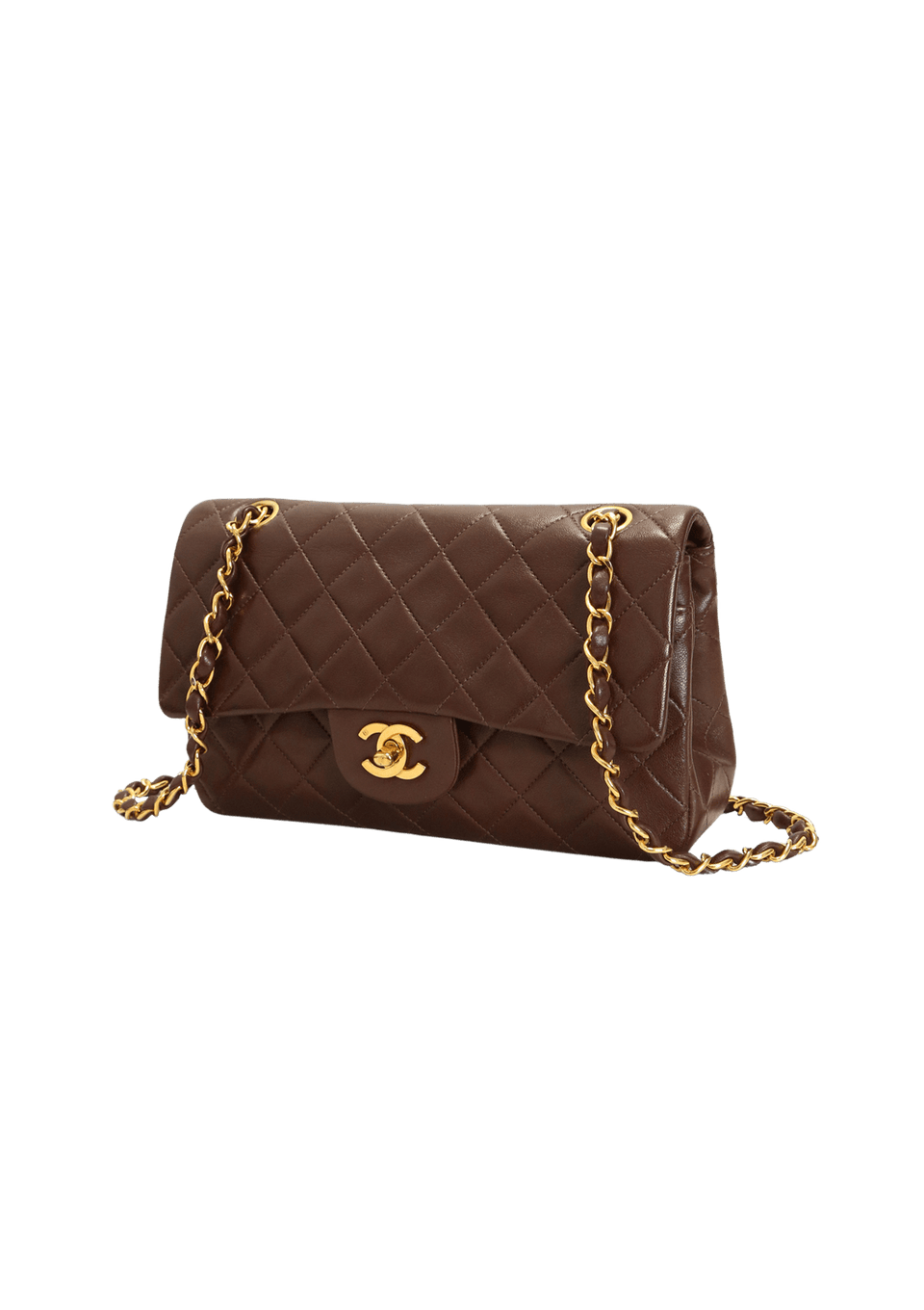 VINTAGE SMALL CLASSIC DOUBLE FLAP LAMBSKIN