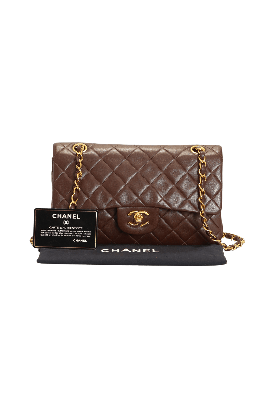 VINTAGE SMALL CLASSIC DOUBLE FLAP LAMBSKIN